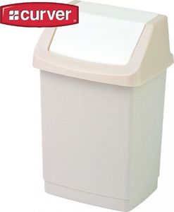 Kosz na śmieci Curver uchylny kremowy (04045-844-65) 2