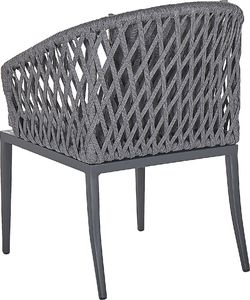 Shumee Zestaw 2 krzeseł ogrodowych szary LIPARI 5