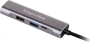 Stacja/replikator Kruger&Matz USB-C (LEC-KM0400) 1