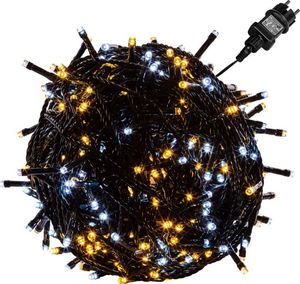 Lampki choinkowe VOLTRONIC 100 LED białe ciepło-zimne 1