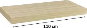 Stilista Półka ścienna STILISTA Volato w kolorze jasnego drewna110cm 1