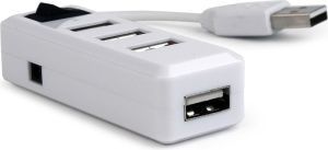 HUB USB Gembird 4-portowy HUB z włącznikiem USB 2.0 biały (UHB-U2P4-01) 1