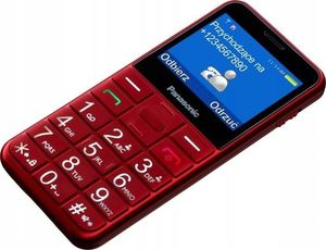 Telefon komórkowy Panasonic KX-TU155 Dual SIM Czerwony 3