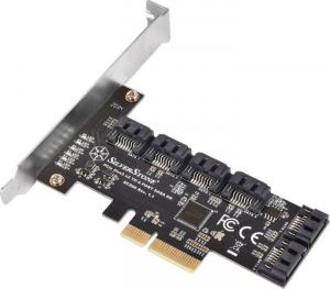 Kontroler SilverStone PCIe 3.0 x4 - 6x SATA III (SST-ECS06) 2