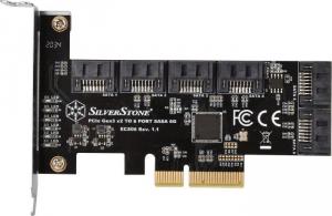 Kontroler SilverStone PCIe 3.0 x4 - 6x SATA III (SST-ECS06) 5