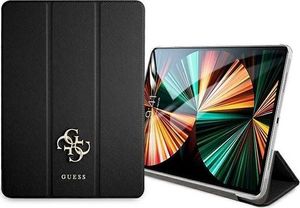 Etui na tablet Guess Etui GUIC12PUSASBK Apple iPad Pro 12.9 2021 (5. generacji) Book Cover czarny/black Saffiano Collection 2