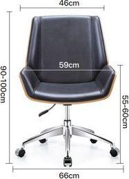 Krzesło biurowe Topeshop Ron Czarne 5