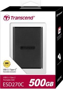 Dysk zewnętrzny SSD Transcend ESD270C 500GB Czarny (TS500GESD270C) 8