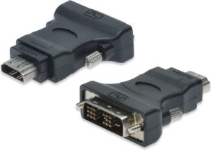 Adapter AV Digitus HDMI - DVI-D czarny (AK-320500-000-S) 1