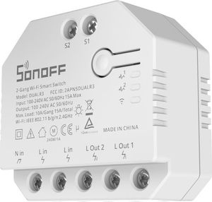 Sonoff Inteligentny Przełącznik Wifi Sonoff Dual R3 Sonoff 1