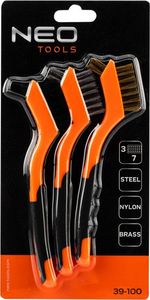 Neo Szczotki druciane (Szczotki druciane zestaw 3 szt, 3x7 rzędów (Szczotki wykonane z drutu stalowego , nylonowego i mosiężnego. Szczotka profilowana w sposób zwiększający efektywność czyszczenia.)) 8