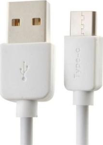 Kabel USB USB-A - USB-C 1 m Biały 4