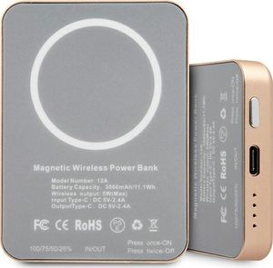 Powerbank Guess MagSafe GUPBMSVSLG 3000mAh Złoty 2