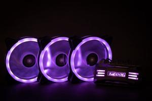 Wentylator 1stCOOL AURA EVO 2 ARGB 3-pack + Hub + Pilot (KIT-AURA-EVO-2) 12