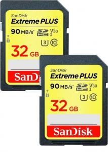 Karta SanDisk Extreme Plus SDHC 32 GB Class 10 UHS-I/U3 V30 (SDSDXWF-032G-GNCI2) 2
