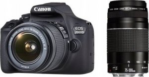 Lustrzanka Canon Canon EOS 2000D zrcadlovka + 18-55 DC III + 75-300 (2728C051) - 435576 5