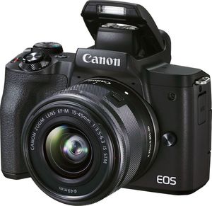 Aparat Canon EOS M50 Mark II + EF-M 15-45mm IS STM Czarny 1
