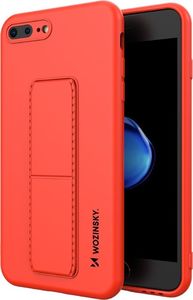 Wozinsky Wozinsky Kickstand Case elastyczne silikonowe etui z podstawką iPhone 8 Plus / iPhone 7 Plus czerwony 1