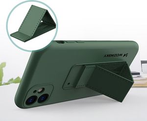 Wozinsky Wozinsky Kickstand Case elastyczne silikonowe etui z podstawką iPhone 11 Pro czerwony 4