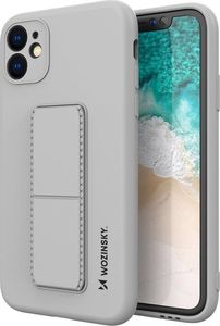 Wozinsky Wozinsky Kickstand Case elastyczne silikonowe etui z podstawką iPhone SE 2020 / iPhone 8 / iPhone 7 szary 1