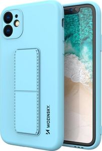 Wozinsky Wozinsky Kickstand Case elastyczne silikonowe etui z podstawką iPhone SE 2020 / iPhone 8 / iPhone 7 jasnoniebieski 1