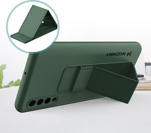 Wozinsky Wozinsky Kickstand Case elastyczne silikonowe etui z podstawką Samsung Galaxy A50 / Galaxy A30s czarny 2