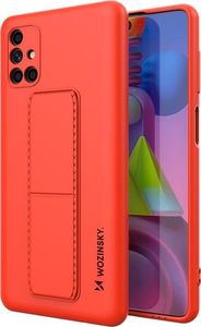 Wozinsky Wozinsky Kickstand Case elastyczne silikonowe etui z podstawką Samsung Galaxy M51 czerwony 1