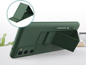 Wozinsky Wozinsky Kickstand Case elastyczne silikonowe etui z podstawką Samsung Galaxy S20 FE 5G czerwony 3