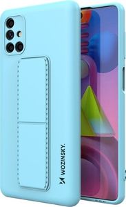 Wozinsky Wozinsky Kickstand Case elastyczne silikonowe etui z podstawką Samsung Galaxy M51 niebieski 1