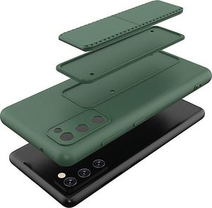 Wozinsky Wozinsky Kickstand Case elastyczne silikonowe etui z podstawką Samsung Galaxy S20 FE 5G granatowy 2