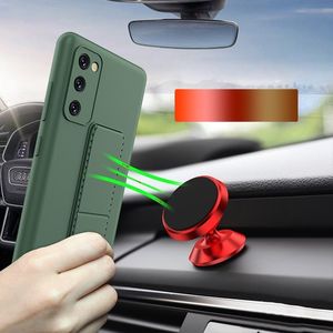 Wozinsky Wozinsky Kickstand Case elastyczne silikonowe etui z podstawką Samsung Galaxy S20 FE 5G różowy 3