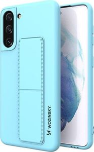 Wozinsky Wozinsky Kickstand Case elastyczne silikonowe etui z podstawką Samsung Galaxy S21 5G jasnoniebieski 1