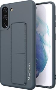 Wozinsky Wozinsky Kickstand Case elastyczne silikonowe etui z podstawką Samsung Galaxy S21+ 5G (S21 Plus 5G) granatowy 1