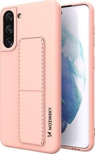 Wozinsky Wozinsky Kickstand Case elastyczne silikonowe etui z podstawką Samsung Galaxy S21+ 5G (S21 Plus 5G) różowy 1