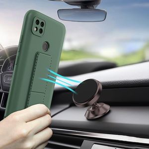 Wozinsky Wozinsky Kickstand Case elastyczne silikonowe etui z podstawką Xiaomi Redmi 9C czarny 4