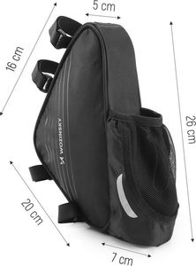 Wozinsky Wozinsky torba rowerowa na ramę roweru czarny (WBB23BK) () - 63974-uniw 9