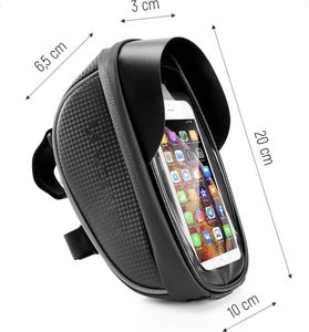 Wozinsky Wozinsky Torba rowerowa na kierownicę pokrowiec na telefon 1L czarny (WBB16BK) () - 63967-uniw 3