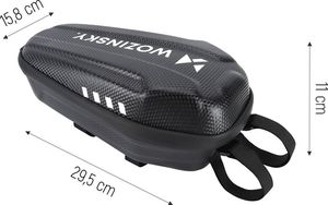 Wozinsky Wozinsky wodoodporna torba sakwa na hulajnogę elektryczną na kierownicę 3L czarny (WSB4BK) () - 63976-uniw 4