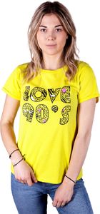 Yoclub Podkoszulka t-shirt damski love90's żółty S () - PK-009/TSH/WOM#S 1