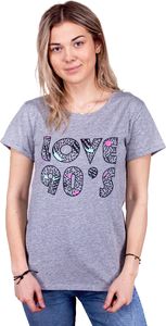 Yoclub Podkoszulka t-shirt damski love90's szary S () - PK-010/TSH/WOM#S 1