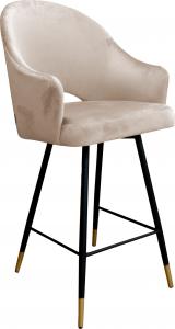 Atos Hoker krzesło barowe Velvet czarna podstawa/złota MG06 (HOKER VELVET PODSTAWA CZARNA/ZŁOTA) - 361 1