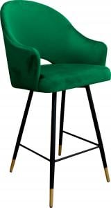 Atos Hoker krzesło barowe Velvet czarna podstawa/złota MG25 (HOKER VELVET PODSTAWA CZARNA/ZŁOTA) - 367 1