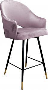 Atos Hoker krzesło barowe Velvet czarna podstawa/złota MG55 (HOKER VELVET PODSTAWA CZARNA/ZŁOTA) - 371 1