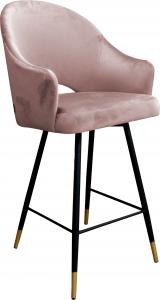 Atos Hoker krzesło barowe Velvet czarna podstawa/złota MG58 (HOKER VELVET PODSTAWA CZARNA/ZŁOTA) - 372 1