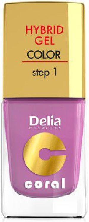 Delia Cosmetics Coral Hybrid Gel Emalia do paznokci nr 05 róż pudrowy 11ml 1