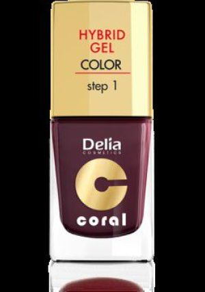 Delia Cosmetics Coral Hybrid Gel Emalia do paznokci nr 11 ciemny fiolet 11ml 1