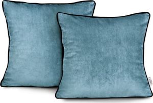 AmeliaHome CUS/AH/VELVET/BLUE/PIPING/45X45*2 1