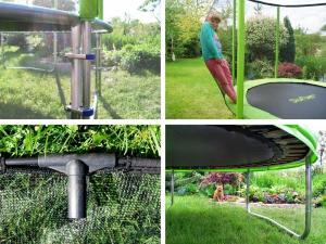 Trampolina ogrodowa SkyFlyer TR0028 z siatką zewnętrzną 8 FT 244 cm 4