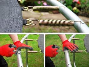 Trampolina ogrodowa SkyFlyer TR0028 z siatką zewnętrzną 8 FT 244 cm 5