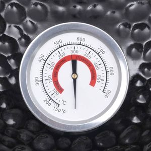 vidaXL Grill ogrodowy węglowy z wędzarnią ruszt 26.5 cm czarny 4